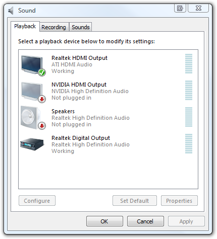 nvidia hdmi audio driver